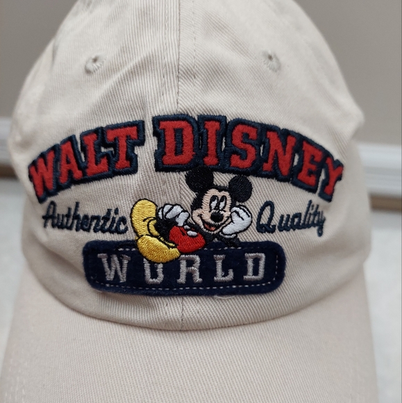 Authentic Walt Disney embroidered natural color adjustable basketball cap. - Picture 5 of 8
